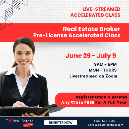 75-Hr Broker Pre-License Accelerated: June 29 - July 9