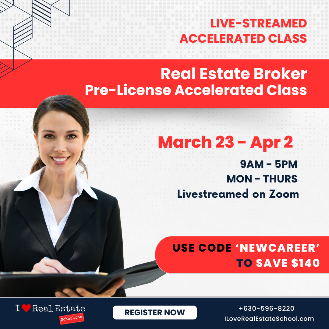 75-Hr Broker Pre-License Accelerated: March 23 - Apr 2
