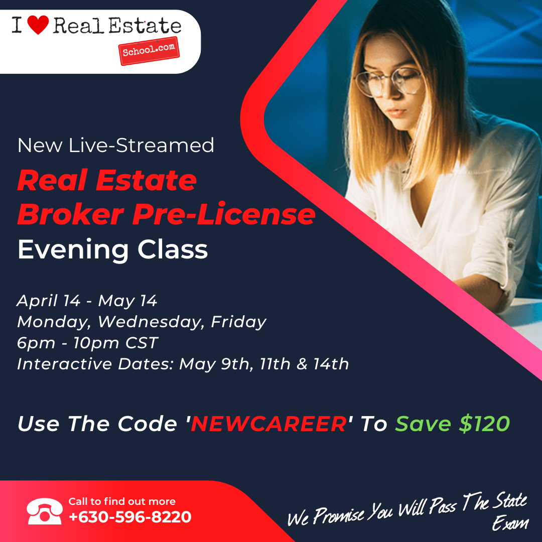 75-Hr Broker Pre-License Evening - April 14 - May 14