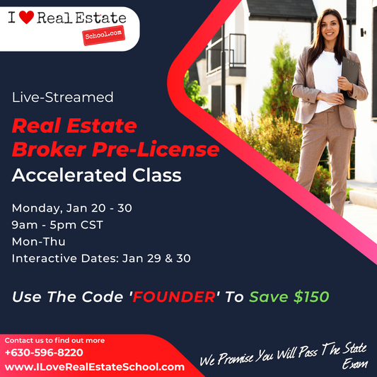 75-Hr Broker Pre-License Accelerated - Jan 20 - 30