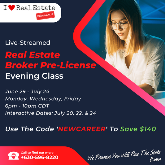 75-Hr Broker Pre-License Evening - June 29 - July 24