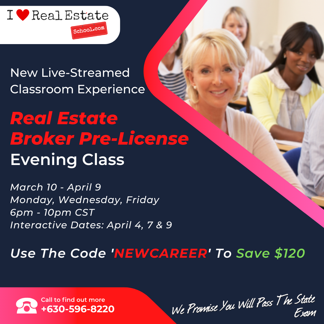 75-Hr Broker Pre-License Evening - March 10 - April 9 - Epique Realty