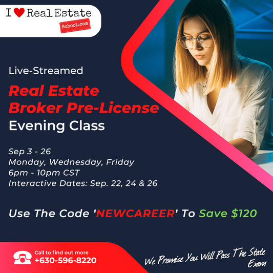 75-Hr Broker Pre-License Evening - Sep 3 - 26