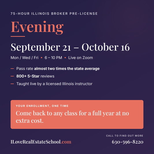 75-Hr Broker Pre-License Evening - Sep 21 - Oct 16