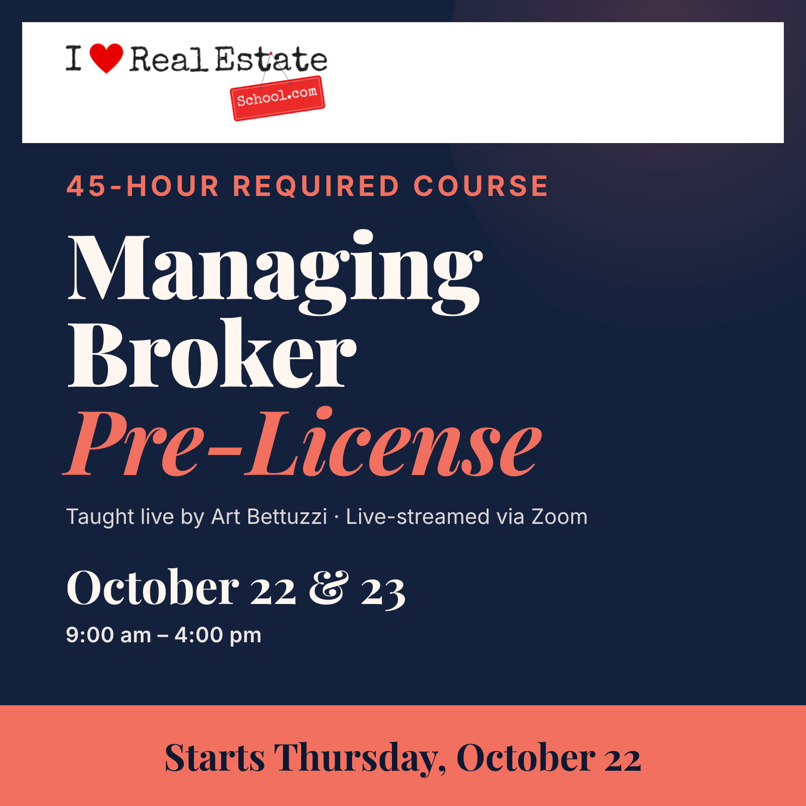 Managing Broker License